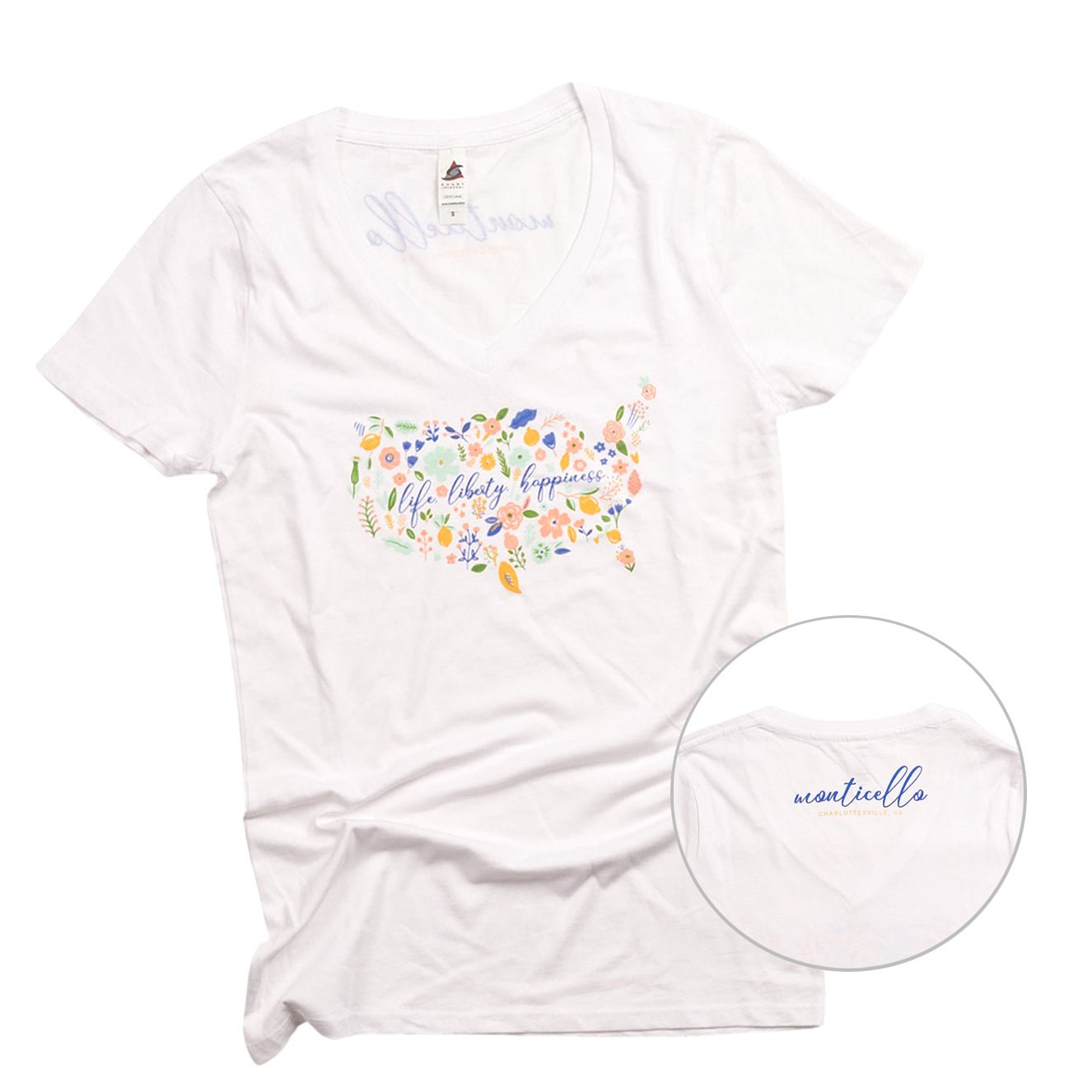 America Bloom Ladies T-Shirt - Shop-orias