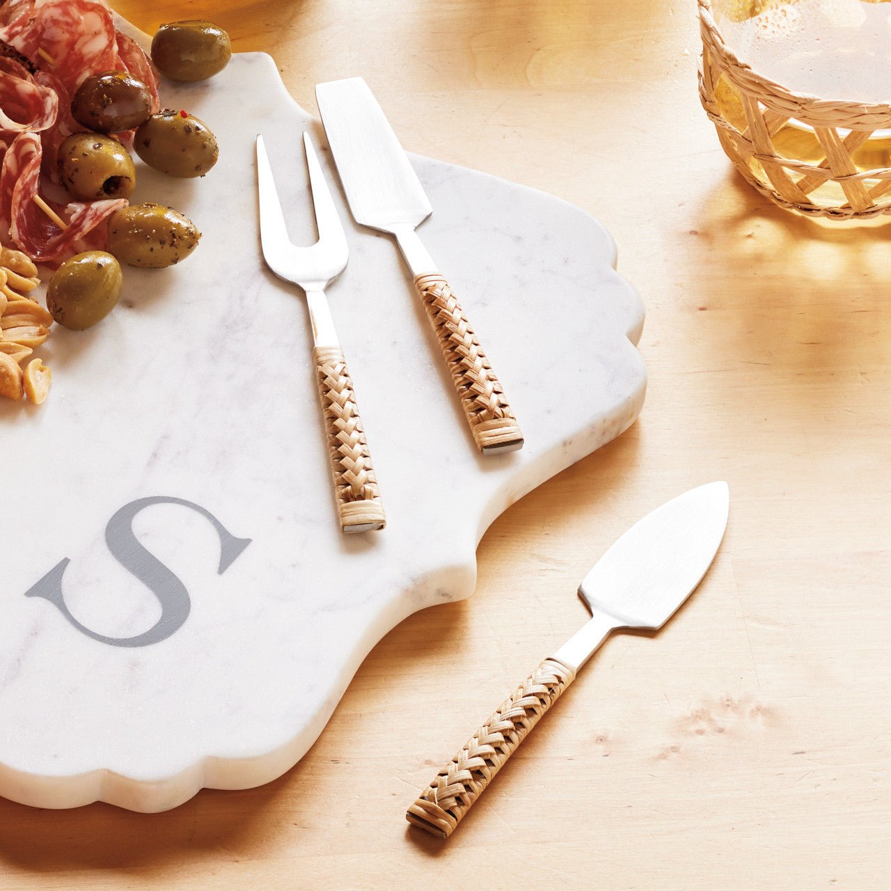 Bamboo Handle Cheese Servers - Shop-orias