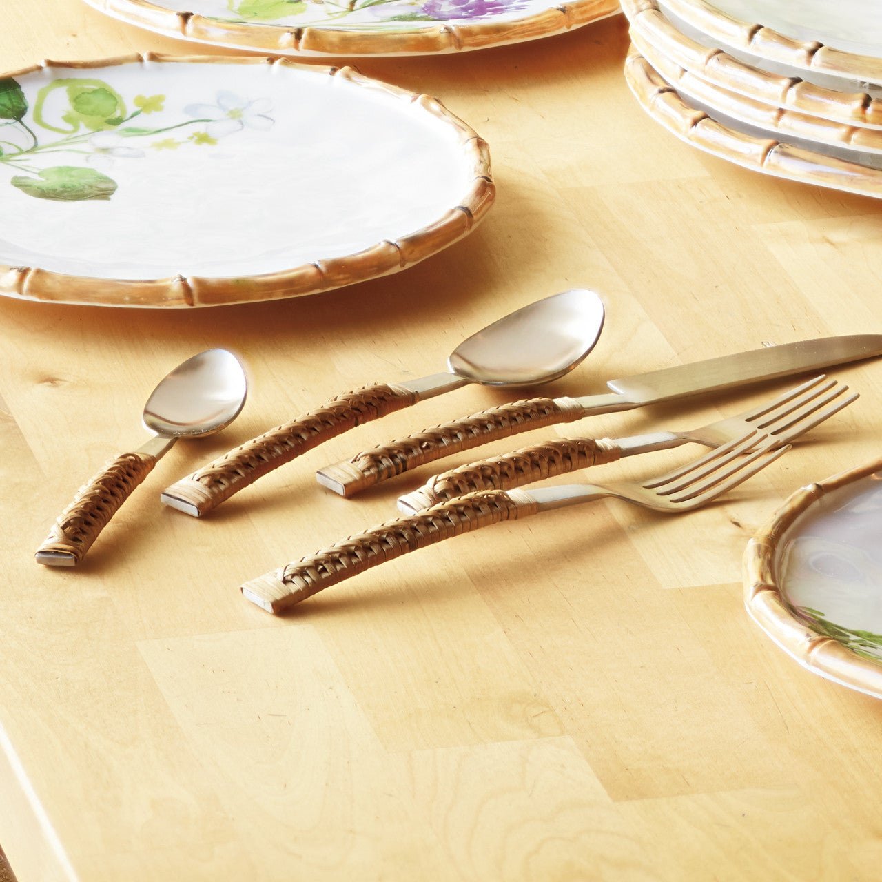 Bamboo Handle Cutlery Set - Shop-orias