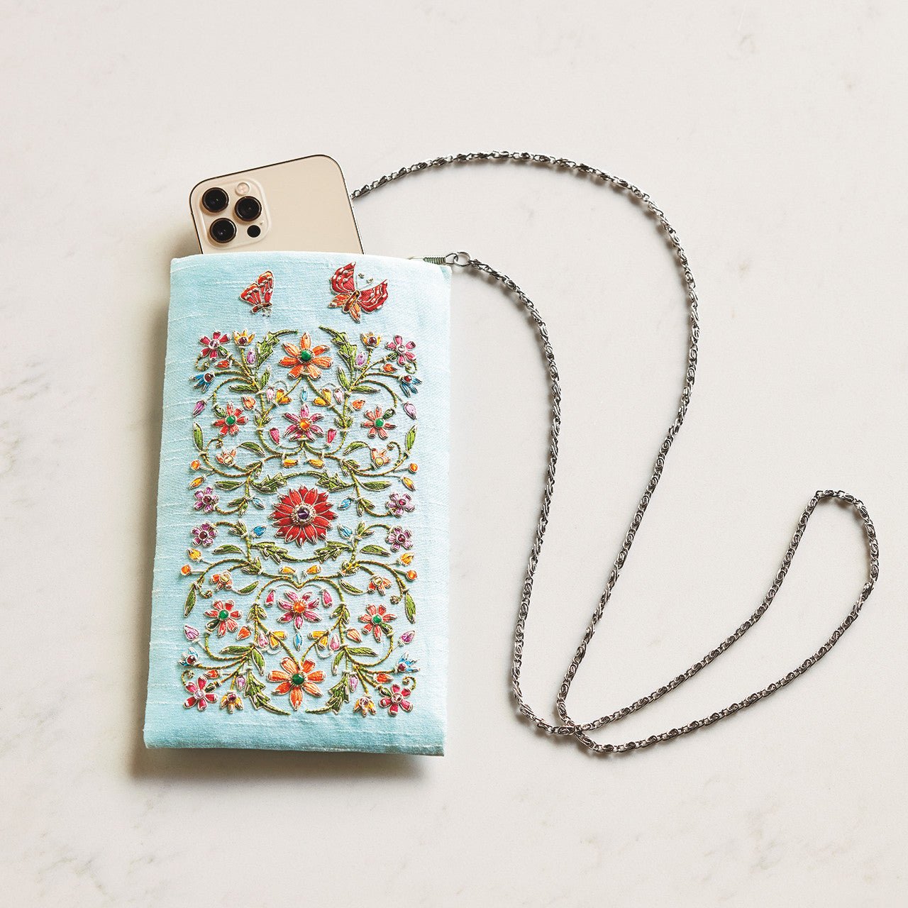 Beaded Crossbody Phone Clutch - Shop-orias