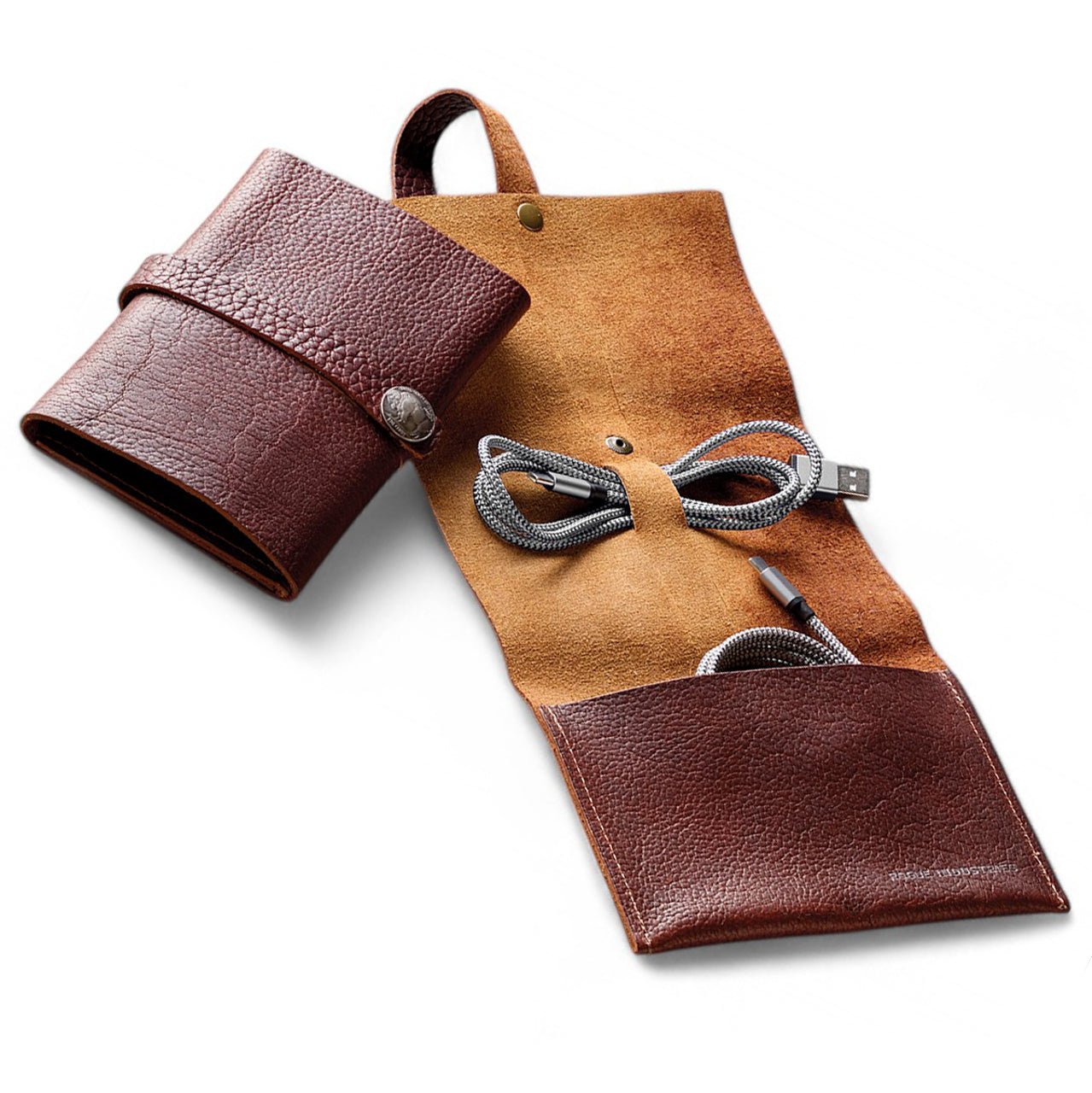 Bison Leather Tech Organizer - Shop-orias