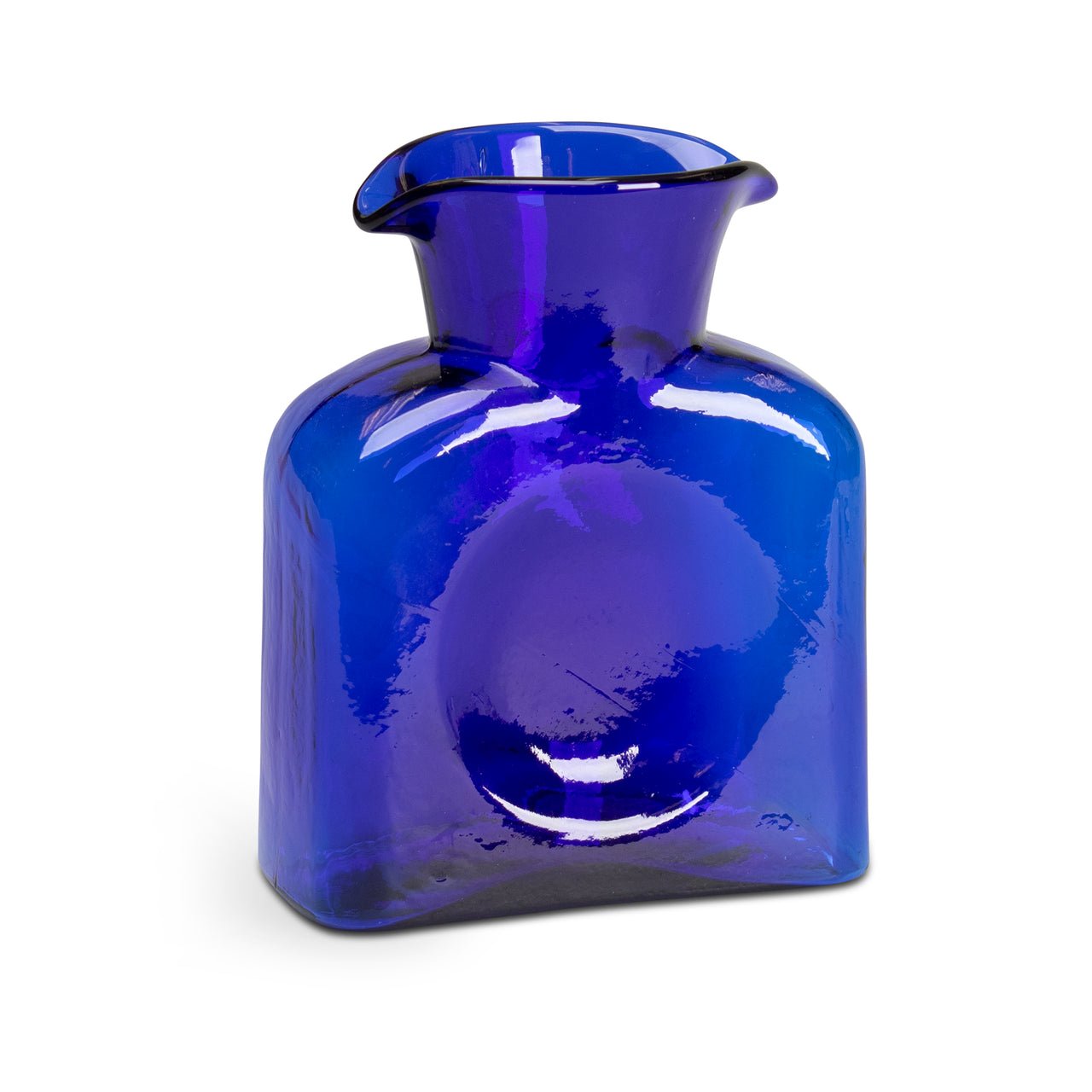 Blenko Cobalt Blue Glass Pitcher - Shop-orias