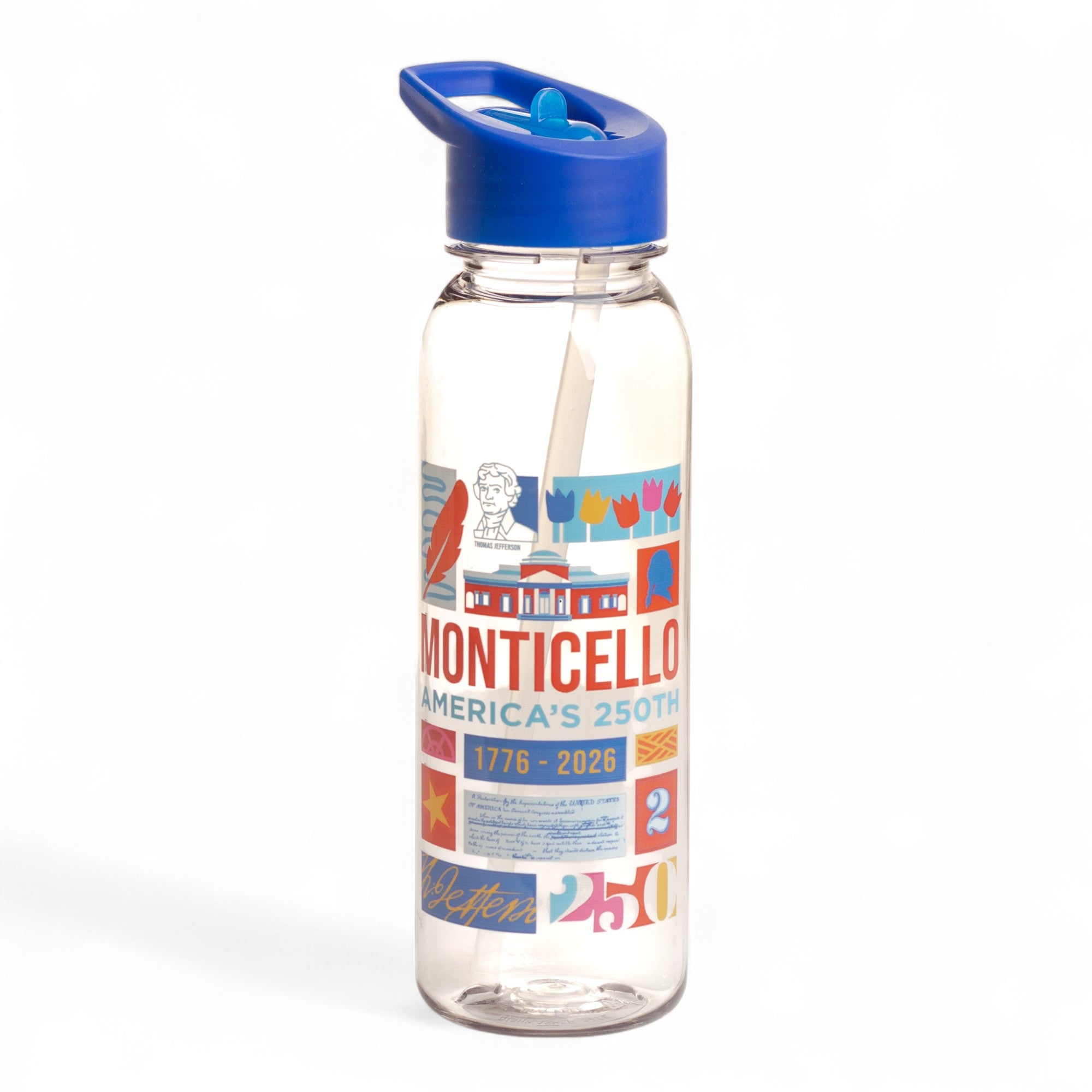 Block Party Flip Straw Water Bottle - Shop-orias
