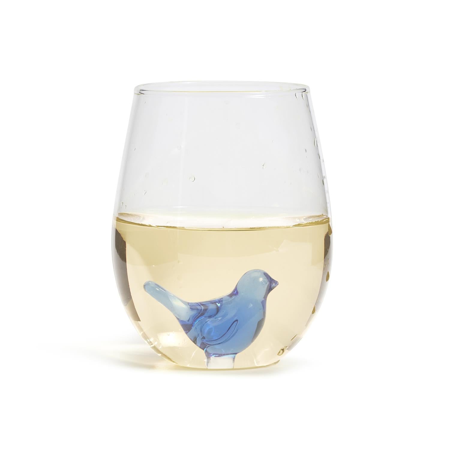 Bluebird Stemless Wine and Water Glass - Shop-orias