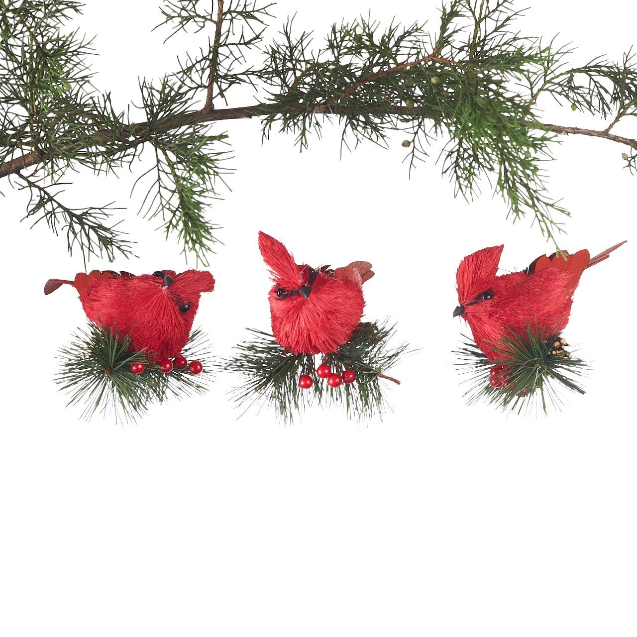 Cardinal Ornament Trio - Shop-orias