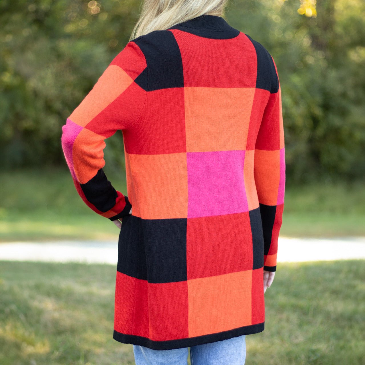 Color Block Cardigan - Shop-orias