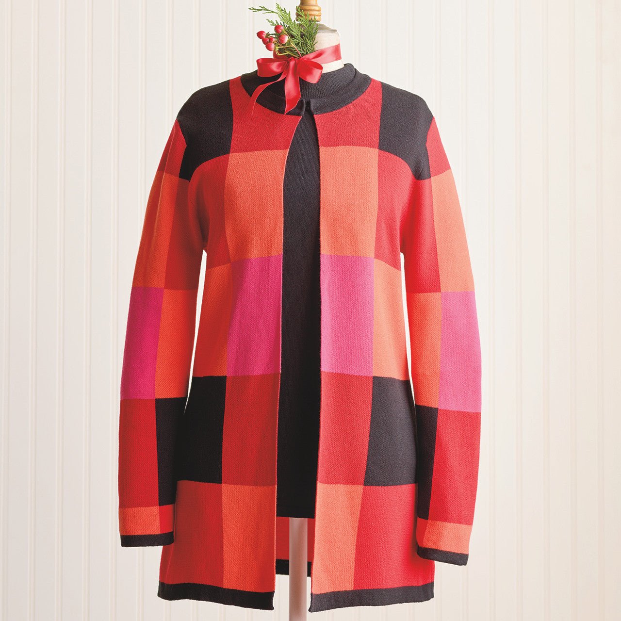 Color Block Cardigan - Shop-orias