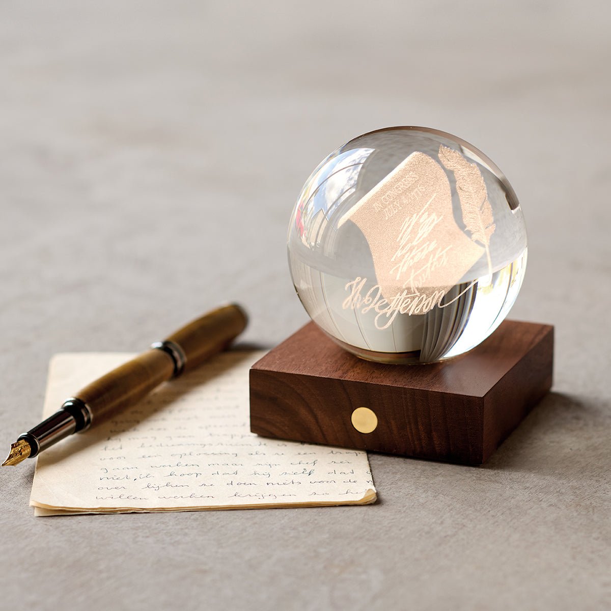 Declaration of Independence Crystal Light - Shop-orias