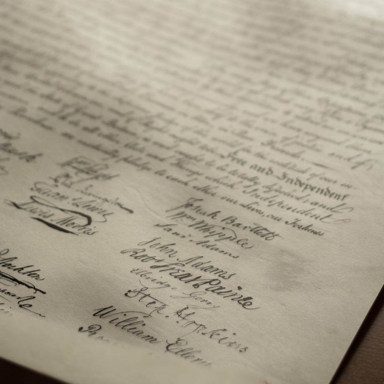 Declaration of Independence on Parchment - Shop-orias