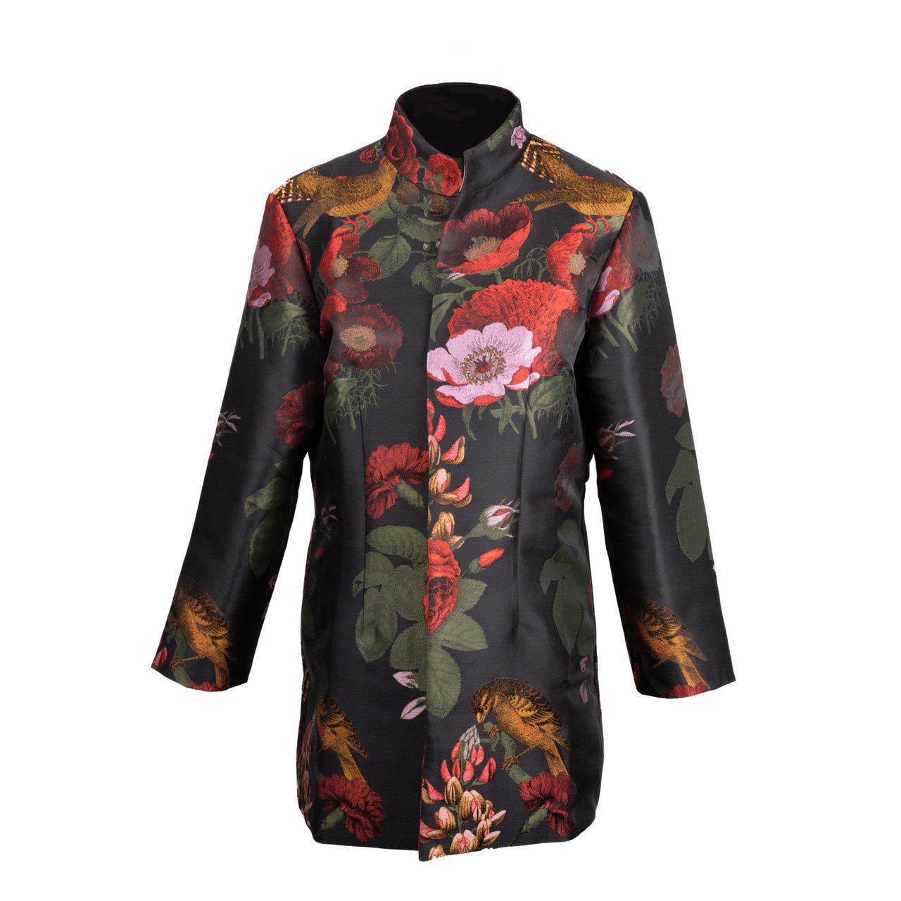 Floral Bird Jacket - Shop-orias