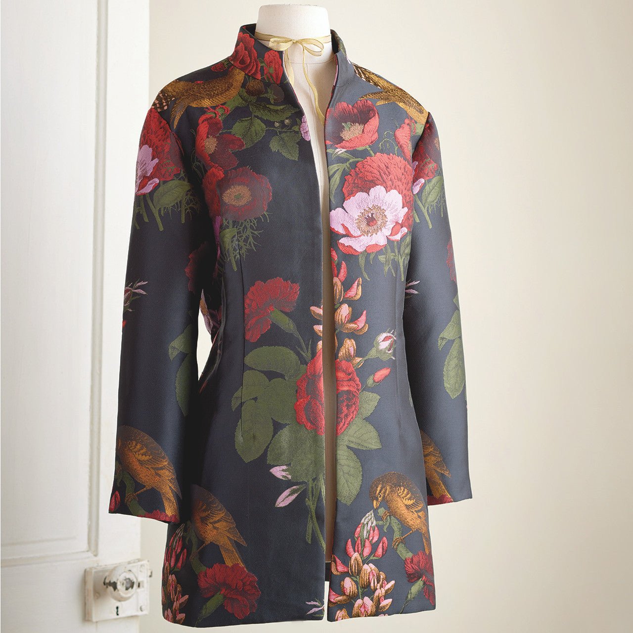 Floral Bird Jacket - Shop-orias