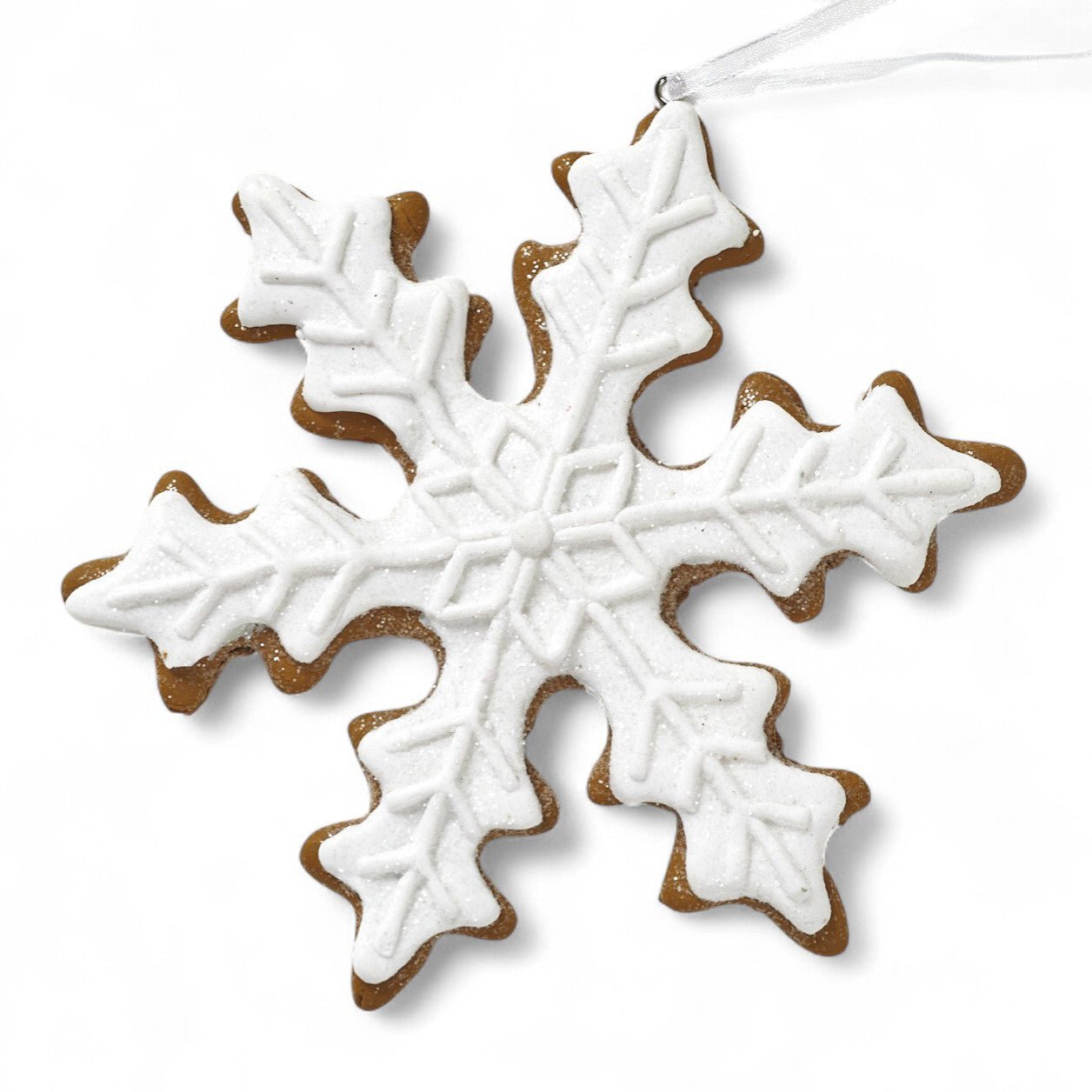 Gingerbread Snowflake Ornaments (set of 6) - Shop-orias