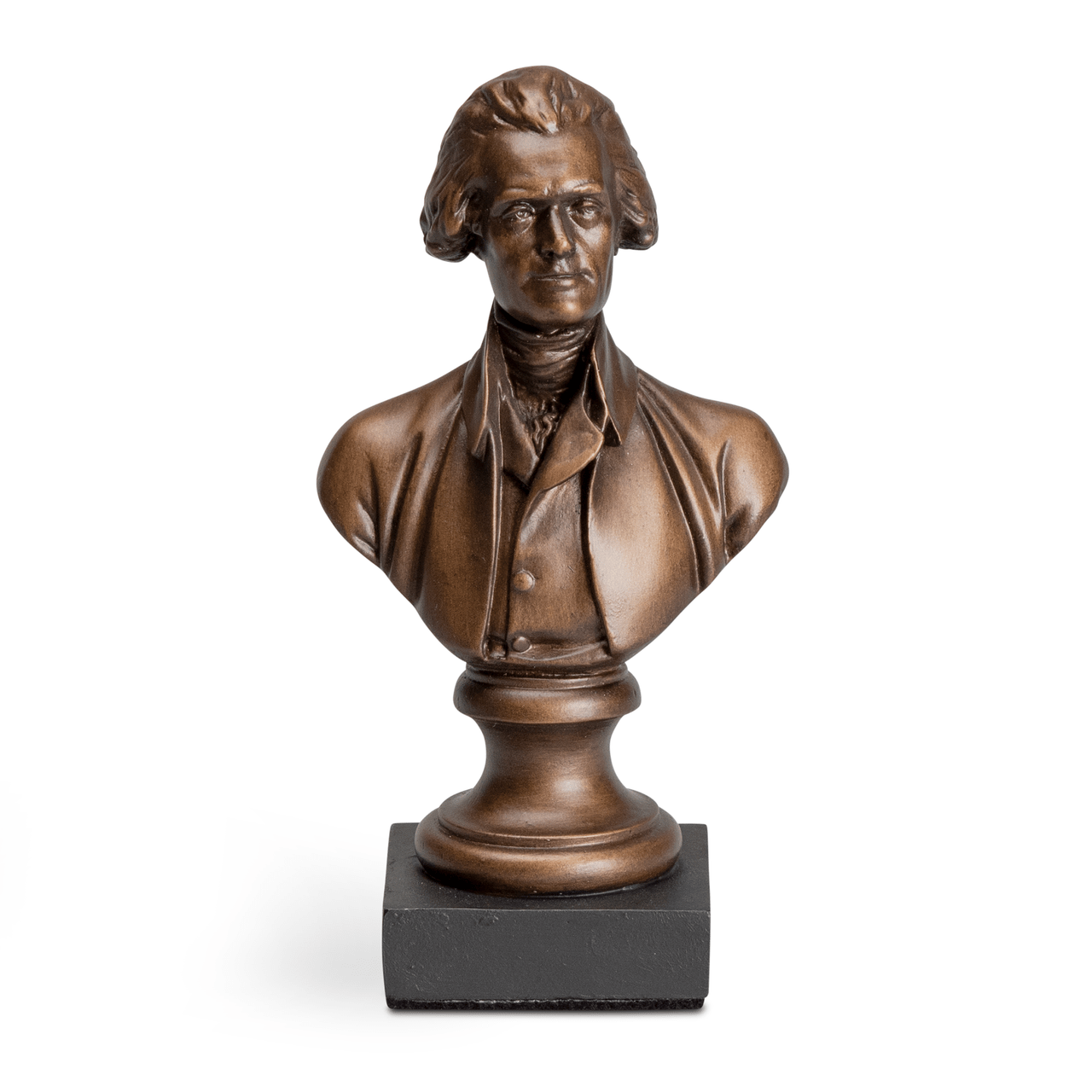 Houdon 8" Bronze Thomas Jefferson Bust - Shop-orias