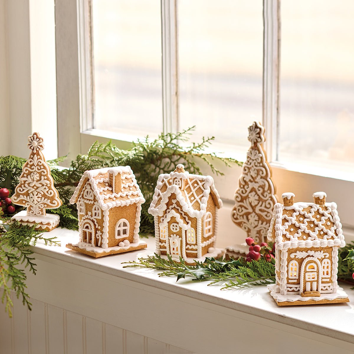 Lighted Gingerbread House & Tree Set - Shop-orias