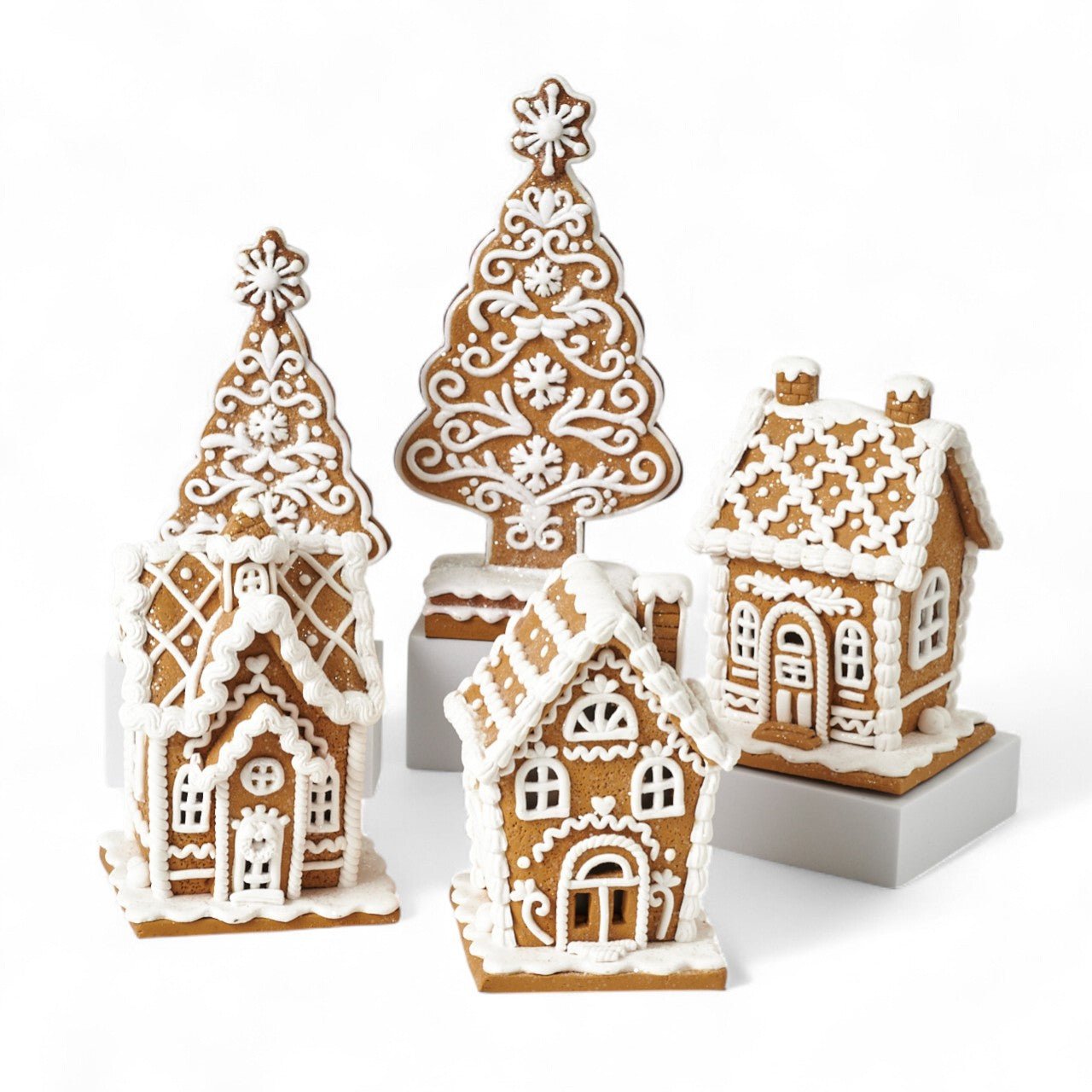 Lighted Gingerbread House & Tree Set - Shop-orias