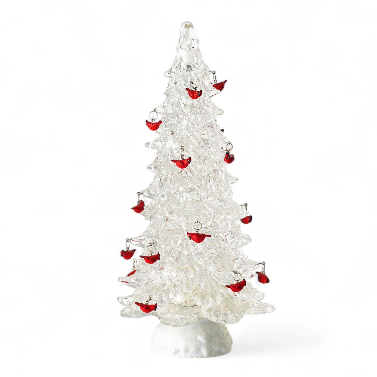 Lighted Water Tree with Cardinal Ornaments - Shop-orias