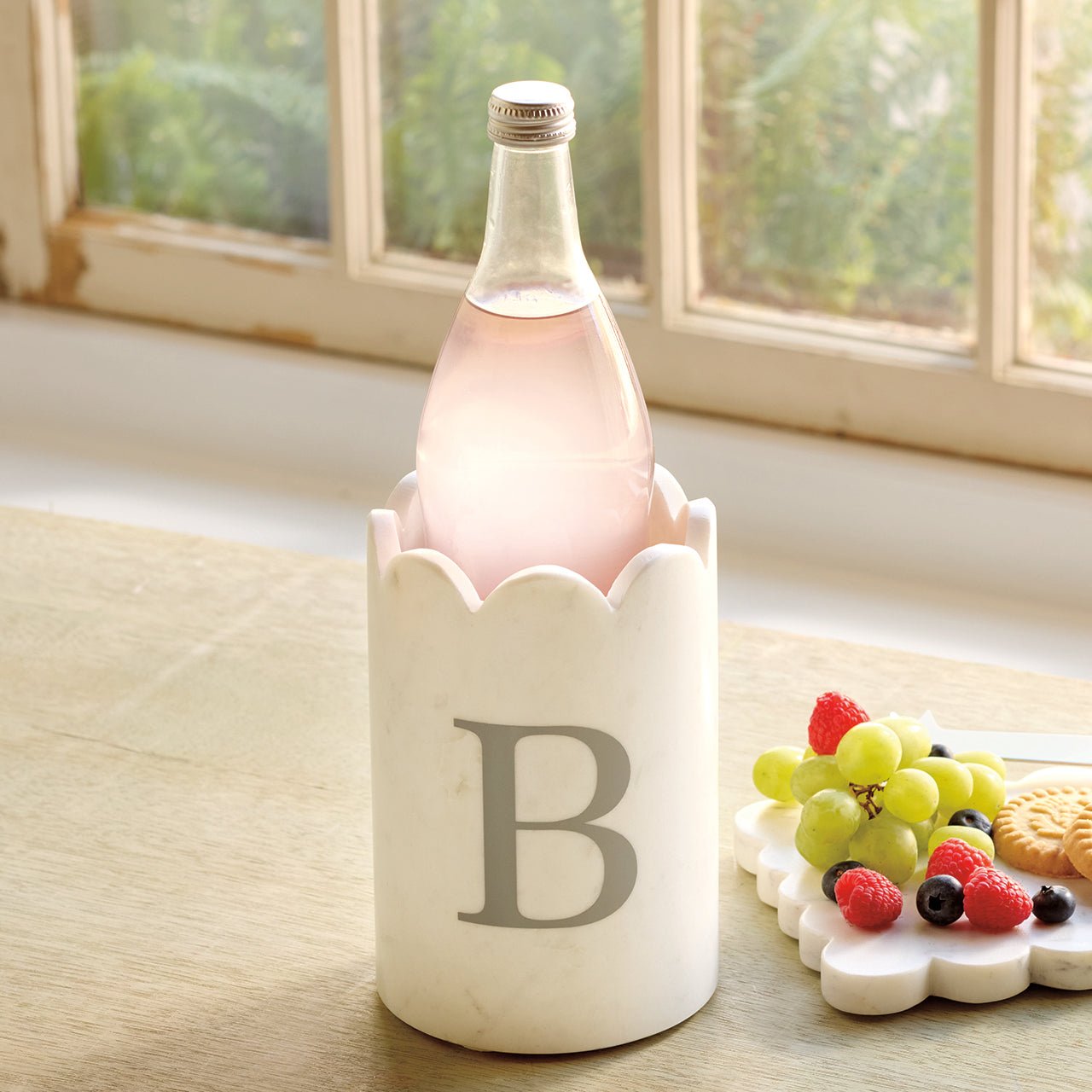Marble Scalloped Wine Chiller - Shop-orias