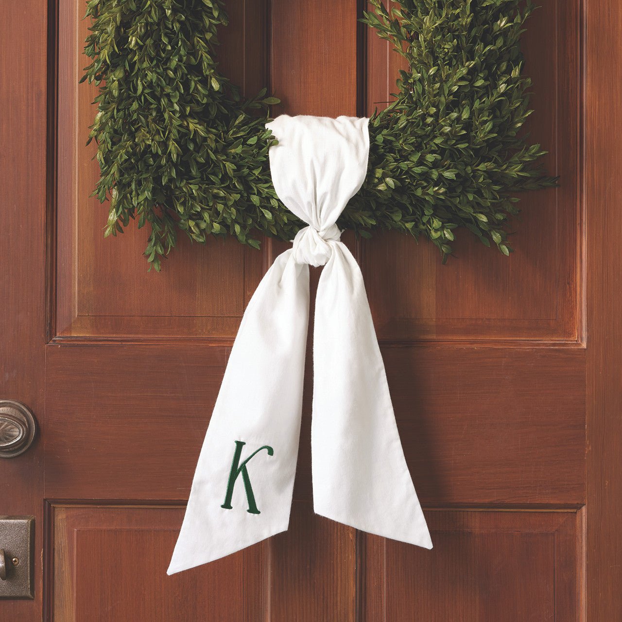 Monogrammed Wreath Sash - Shop-orias