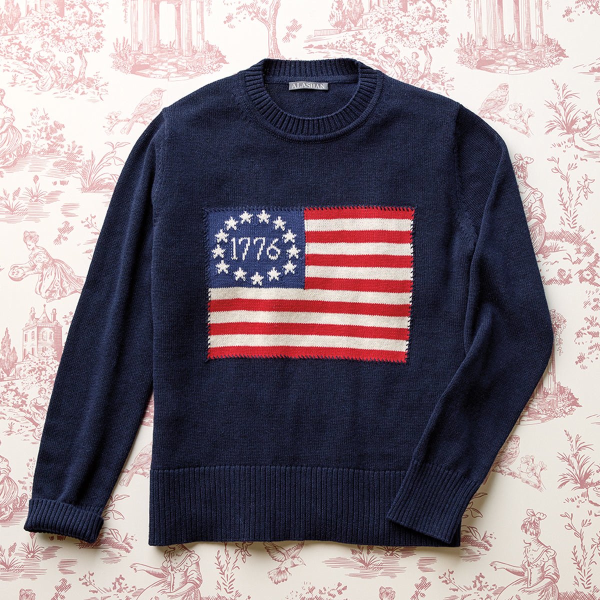 Monticello 1776 American Flag Sweater - Shop-orias