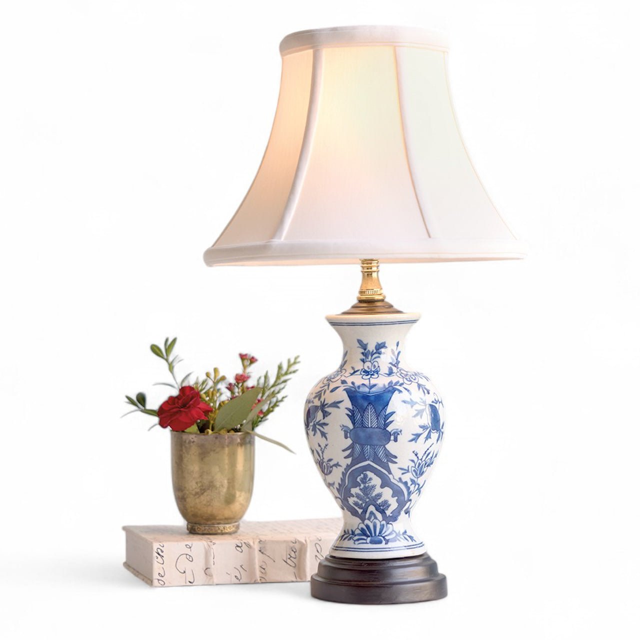 Monticello Blue & White Table Lamp - Shop-orias