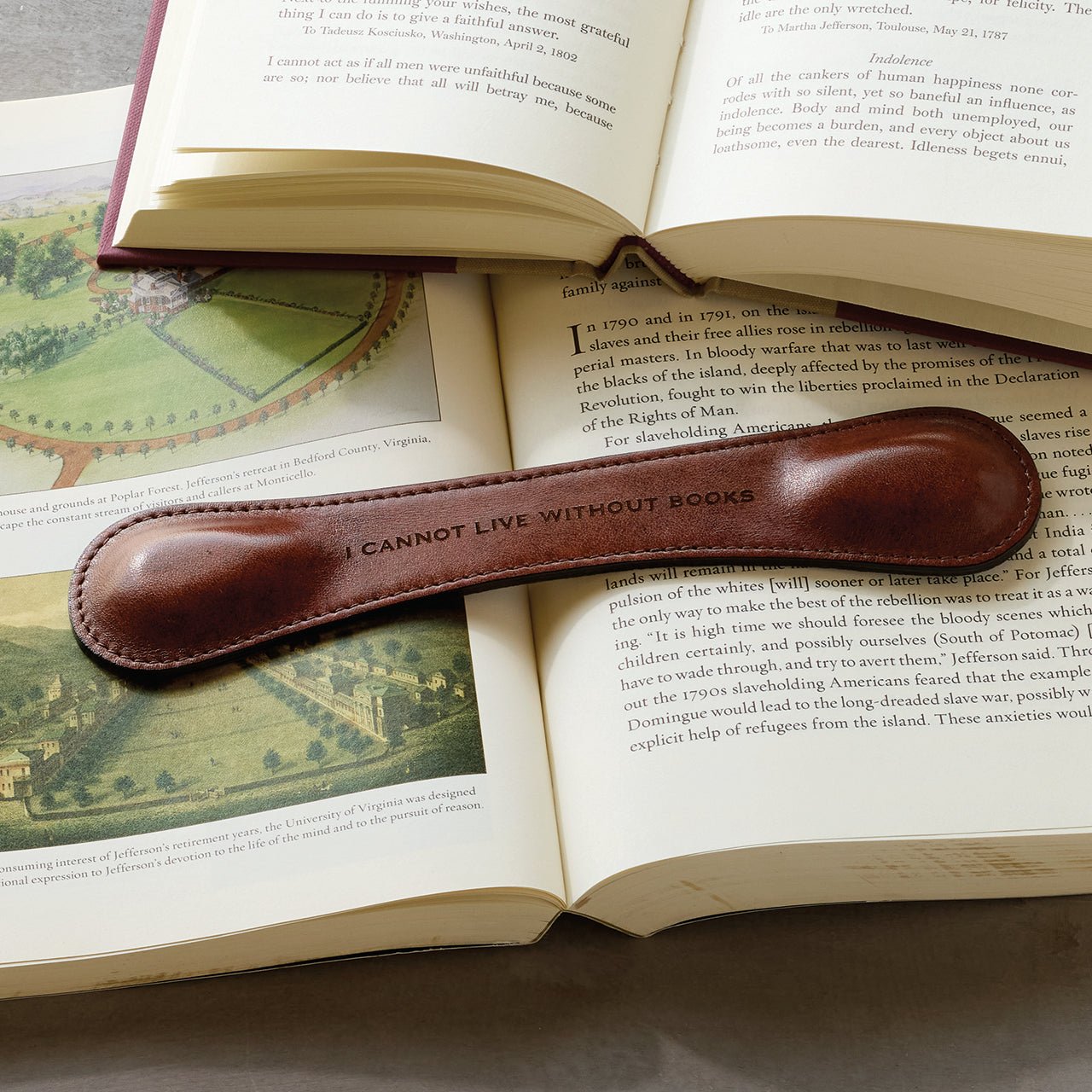Monticello Book Quote Leather Book Weight - Shop-orias