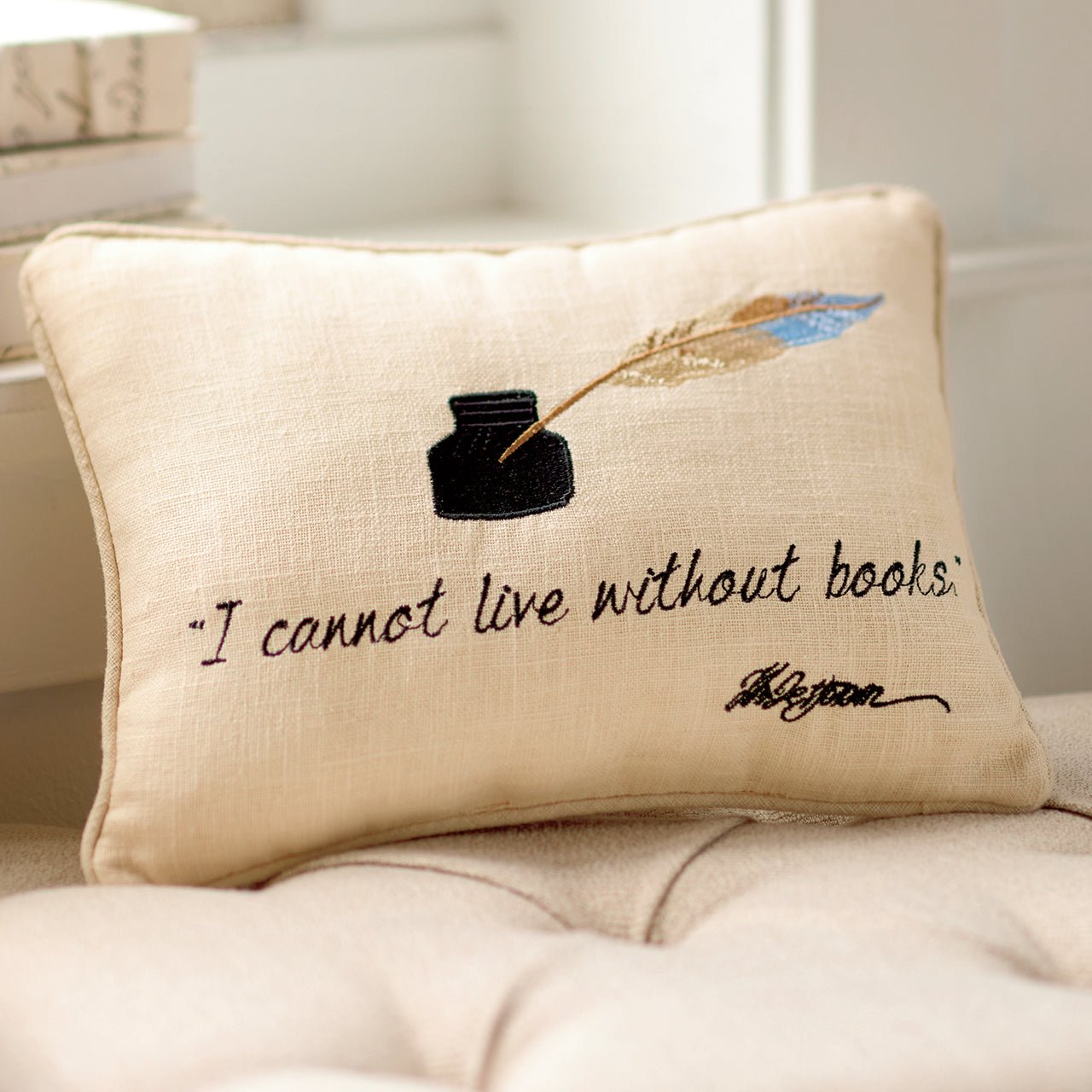 Monticello Book Quote Pillow - Shop-orias