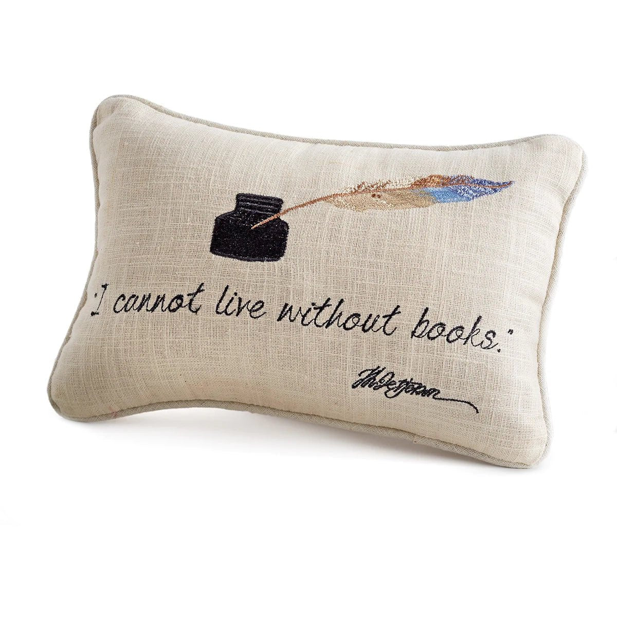 Monticello Book Quote Pillow - Shop-orias