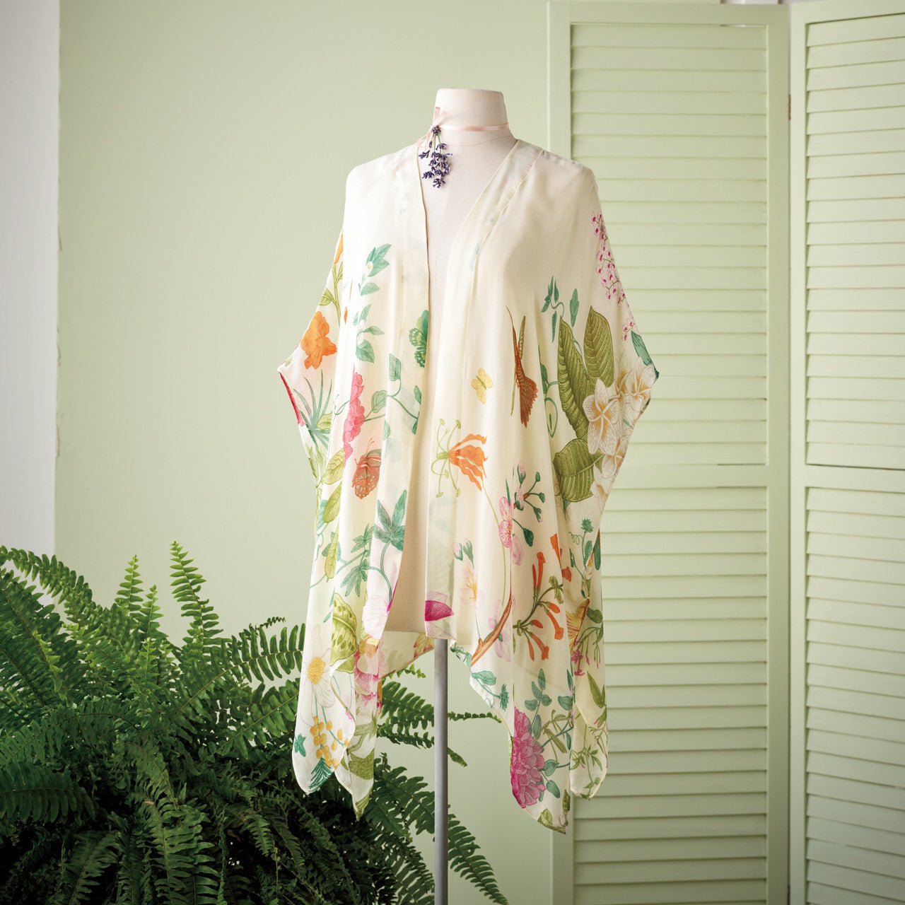 Monticello Botanical Kimono - Shop-orias