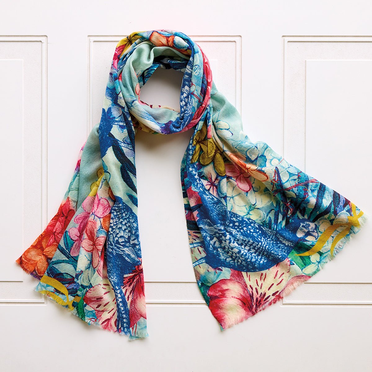 Monticello Cashmere Pheasant Scarf - Shop-orias