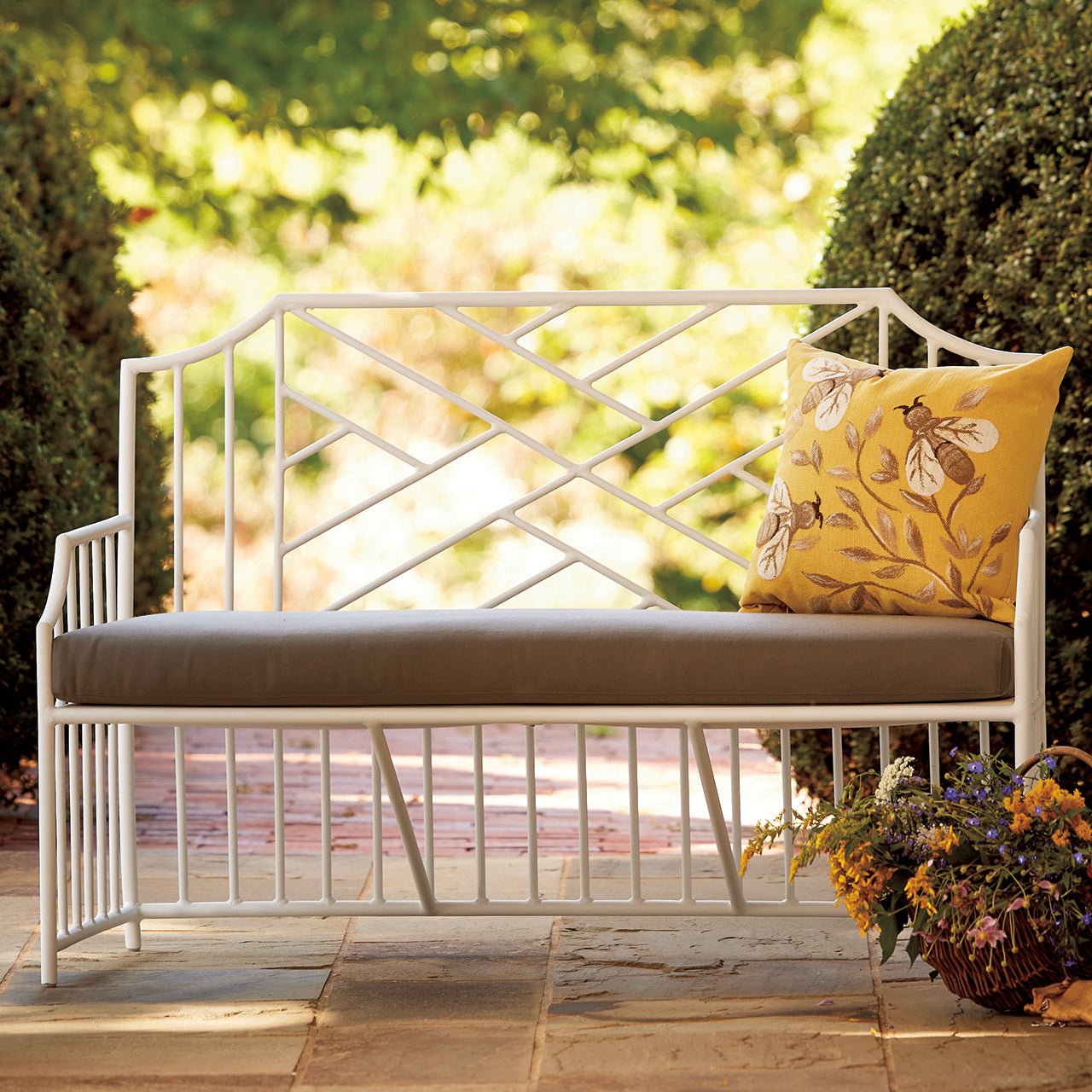 Monticello Chippendale Bench & Cushion - Shop-orias