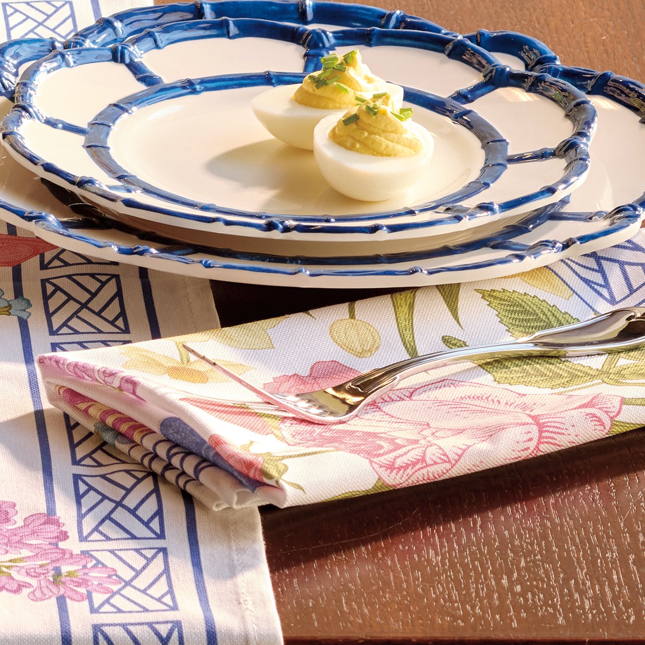 Monticello Floral Dinner Napkins - Shop-orias