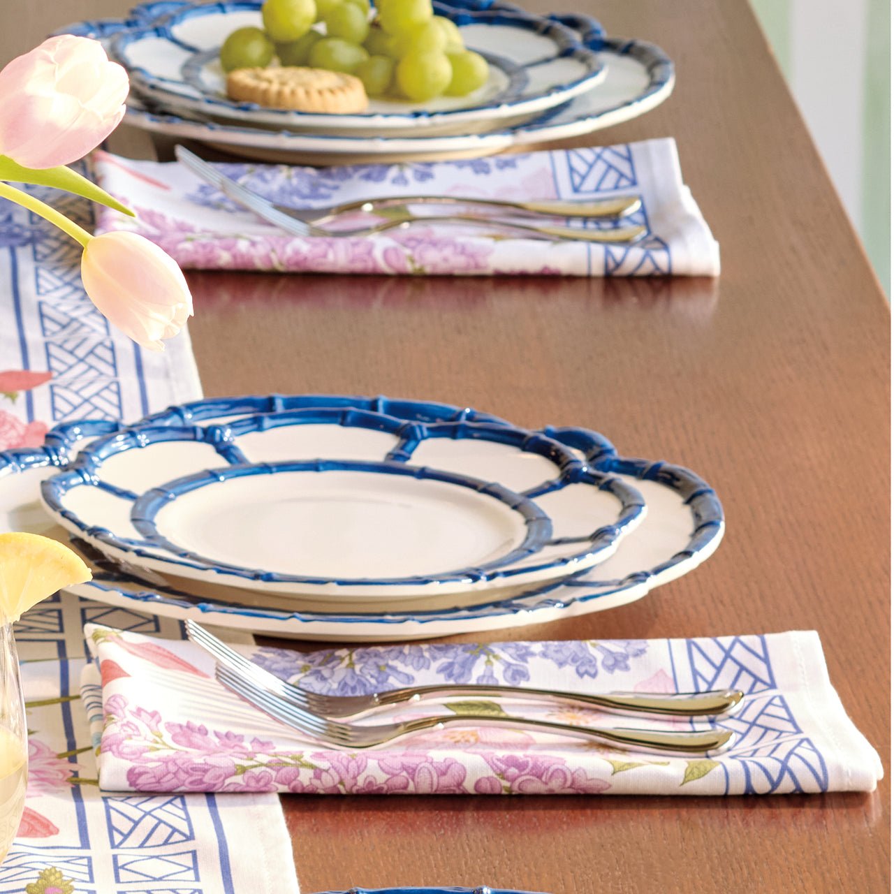 Monticello Floral Dinner Napkins - Shop-orias