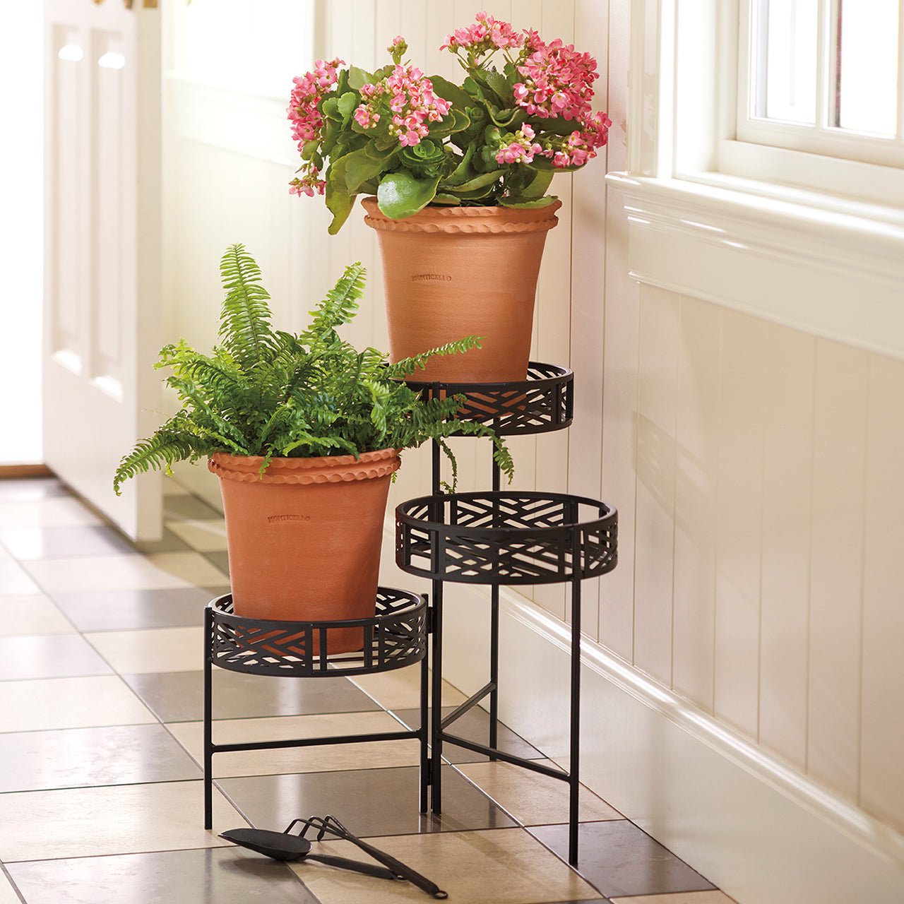 Monticello Folding Metal Plant Stand - Shop-orias