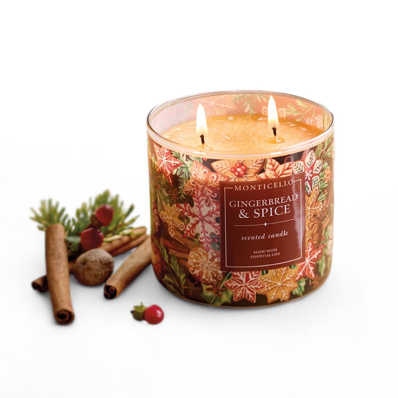 Monticello Gingerbread Jar Candle - Shop-orias
