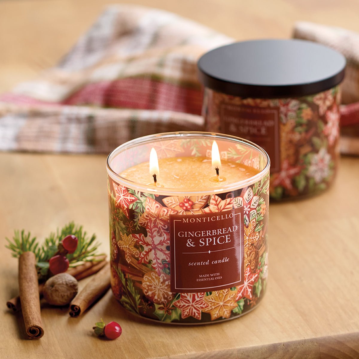 Monticello Gingerbread Jar Candle - Shop-orias