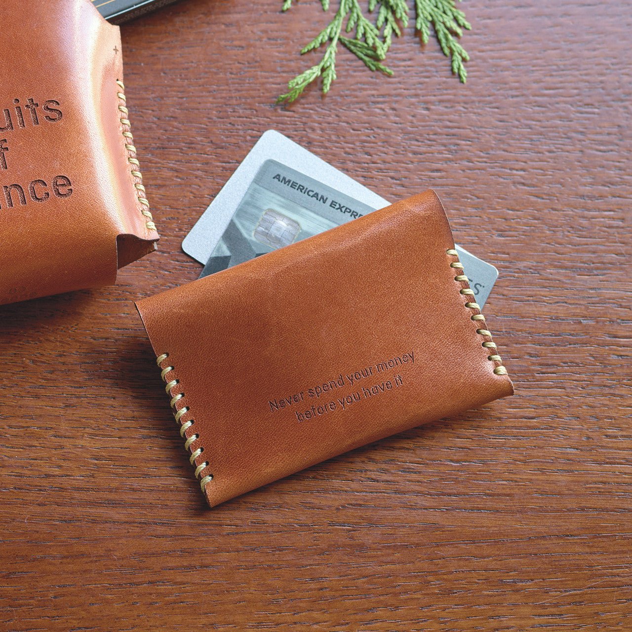 Monticello Leather Card Wallet - Shop-orias