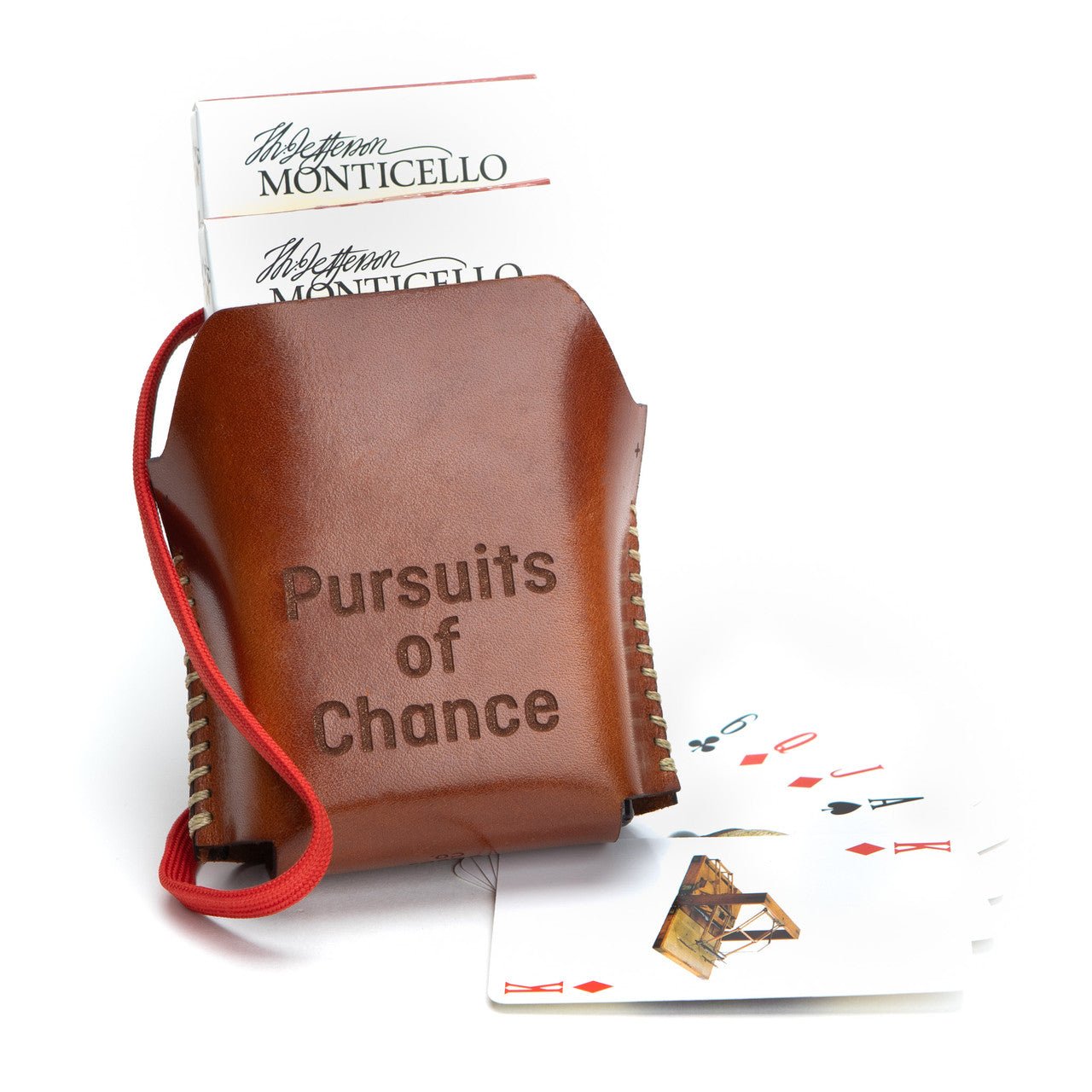 Monticello Leather Playing Card Case - Shop-orias
