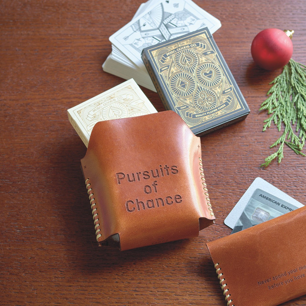 Monticello Leather Playing Card Case - Shop-orias
