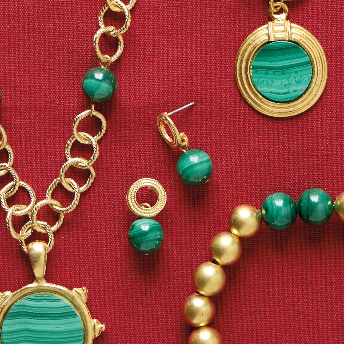 Monticello Malachite Drop Earrings - Shop-orias