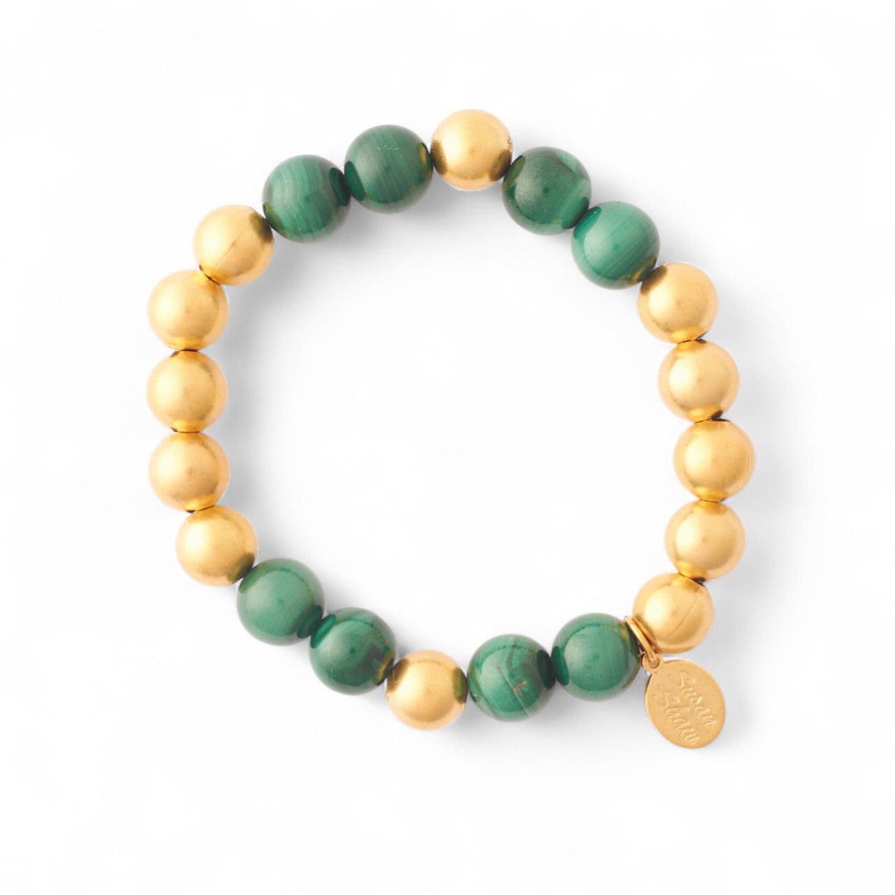 Monticello Malachite Stretch Bracelet - Shop-orias