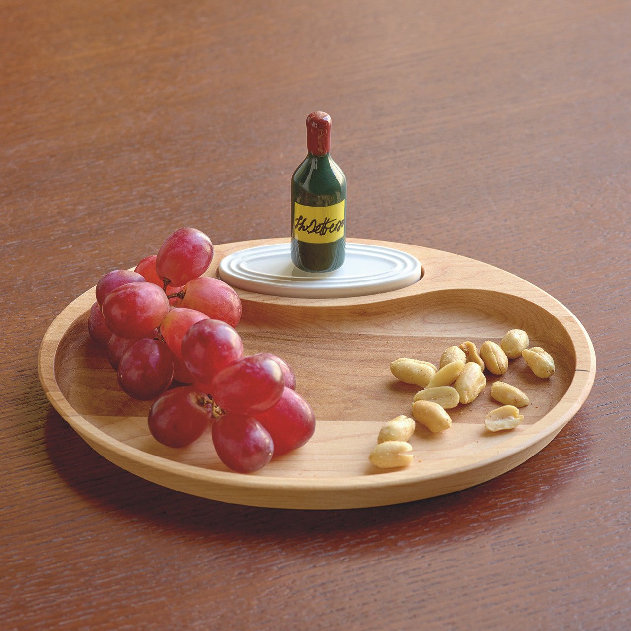 Monticello Mini Wine Bottle & Wooden Tray - Shop-orias