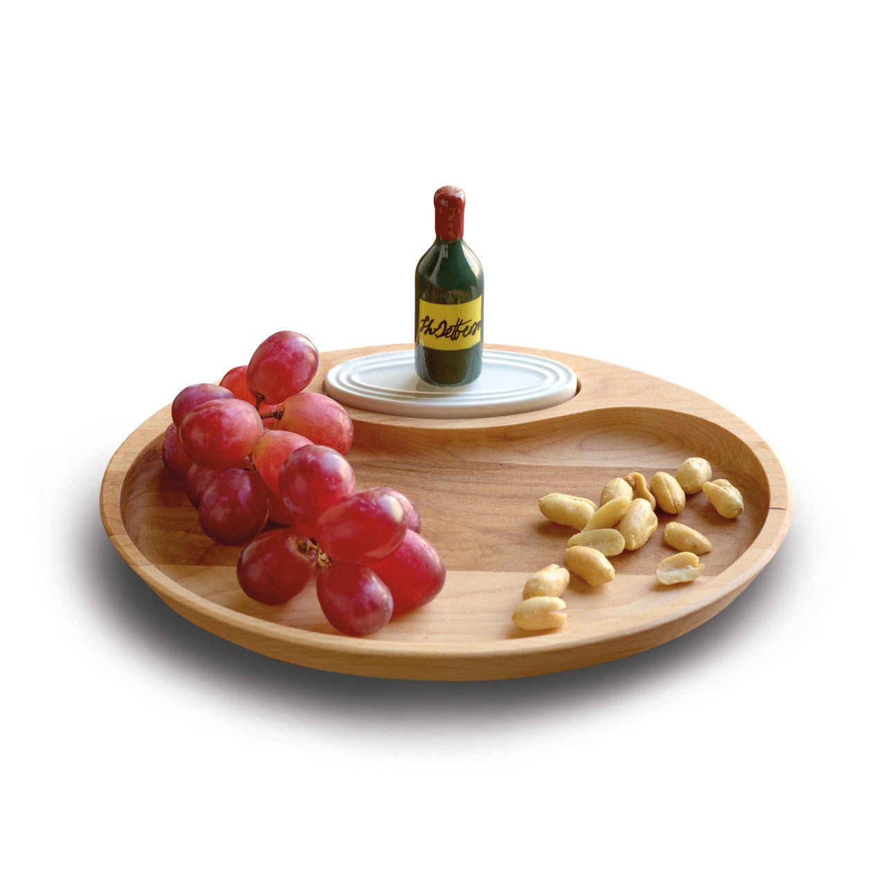 Monticello Mini Wine Bottle & Wooden Tray - Shop-orias