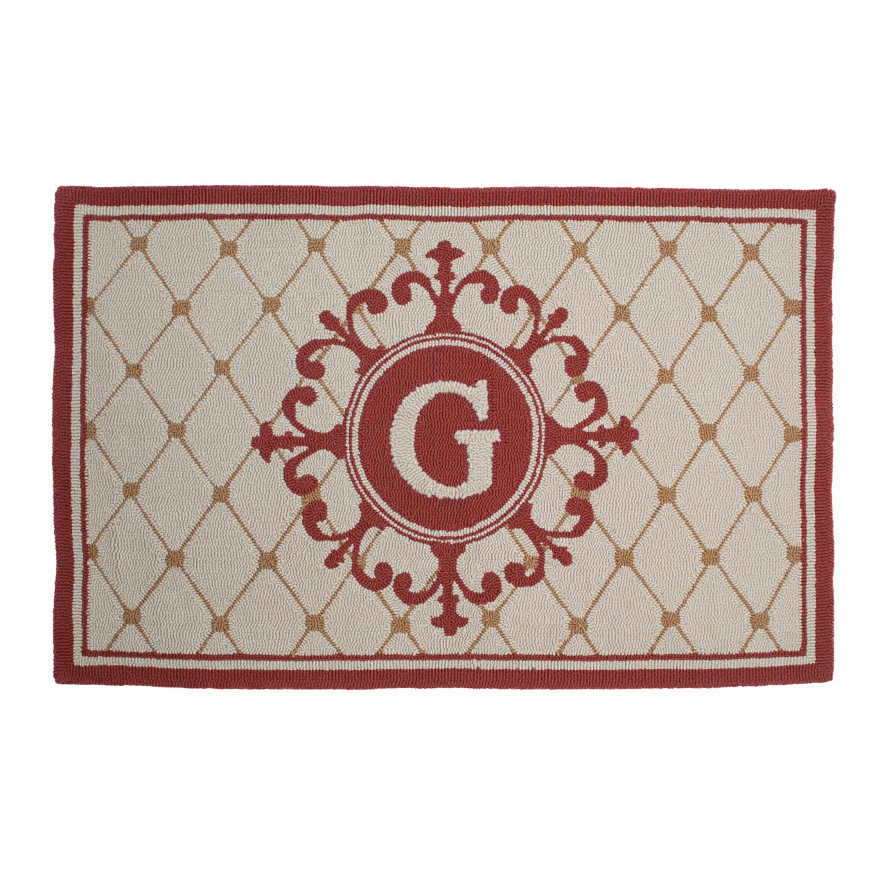 Monticello Monogram Indoor Outdoor Rug - Shop-orias
