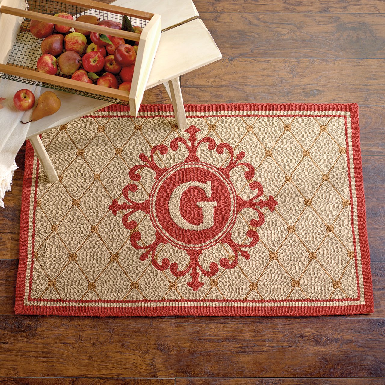 Monticello Monogram Indoor Outdoor Rug - Shop-orias