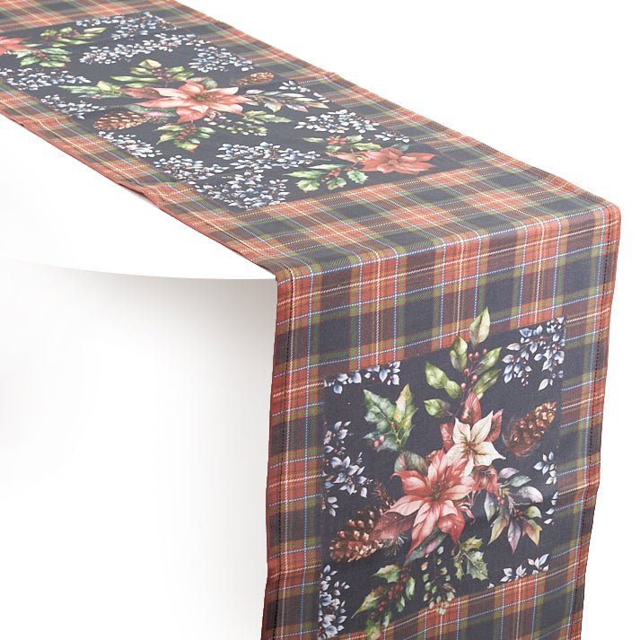Monticello Poinsettia Table Runner - Shop-orias