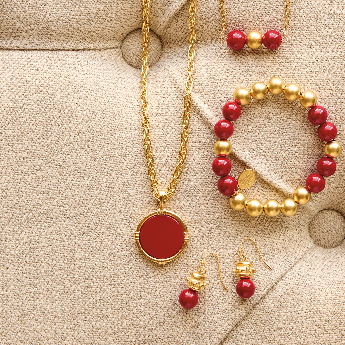 Monticello Red Coral Necklace - Shop-orias