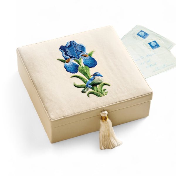 Monticello Velvet Iris Keepsake Box - Shop-orias
