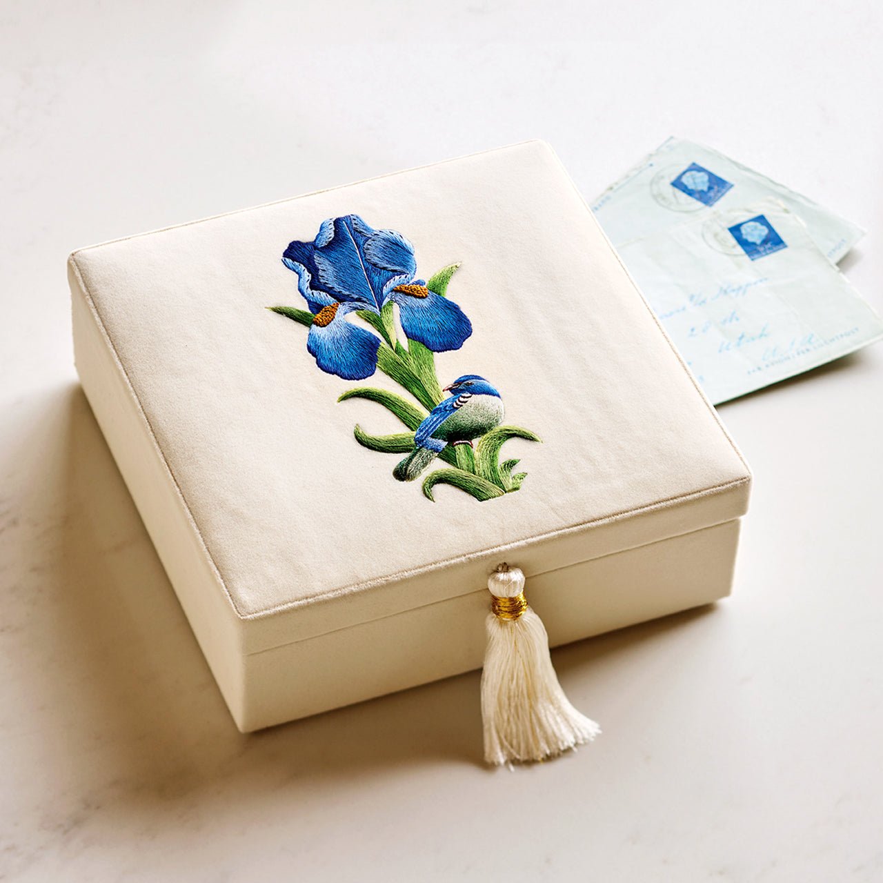 Monticello Velvet Iris Keepsake Box - Shop-orias