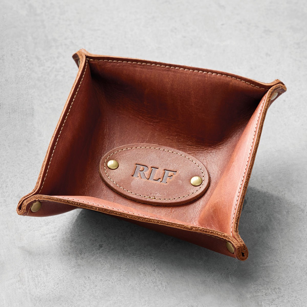 Personalized Leather Dresser Caddy - Shop-orias