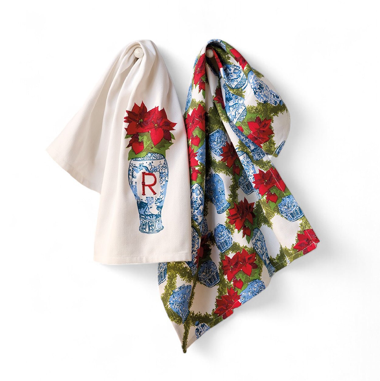 Personalized Poinsettia Towel Set - Shop-orias